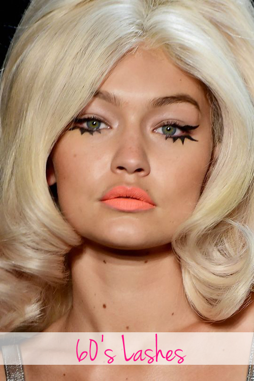 Spring 2016 beauty trend 60s lashes