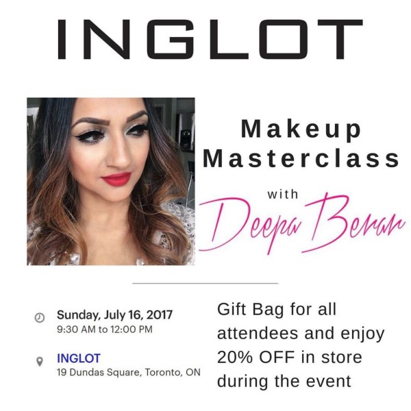 Deepa Berar INGLOT Makeup Masterclass