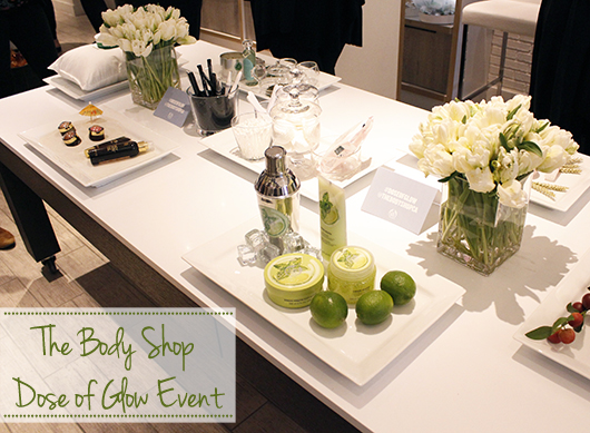 The Body Shop Dose of Glow event