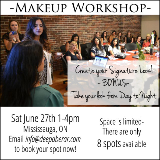 Deepa Berar Makeup Workshop Toronto