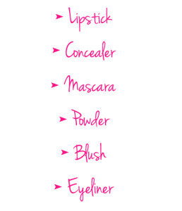 Everyday makeup checklist