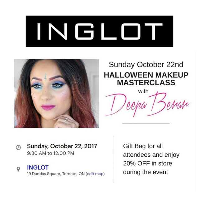 Deepa Berar Inglot Canada Makeup Masterclass